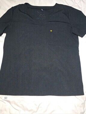 Poppy scrubs Women's Black Short-Sleeve Pocket scrub top size large